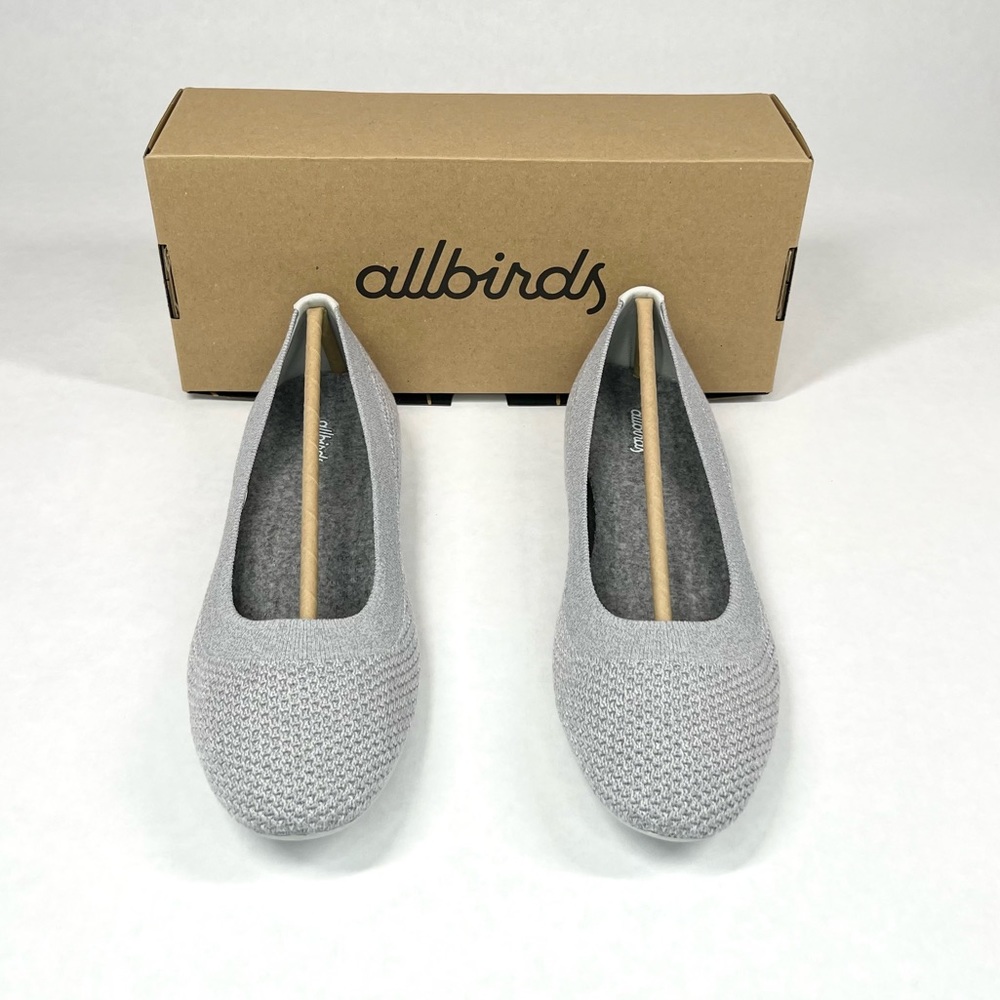 **SOLD**  allbirds Tree Breezers Slip On Ballet Flats Shoes Mallee Grey Women 10 - Picture 3 of 13